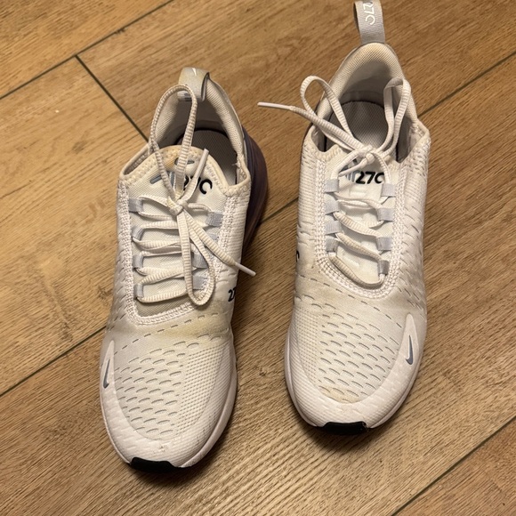 Nike Air Max 270 Women's Sneakers - White and Blue - Picture 4 of 7